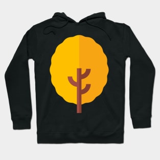 yellow tree icon Hoodie